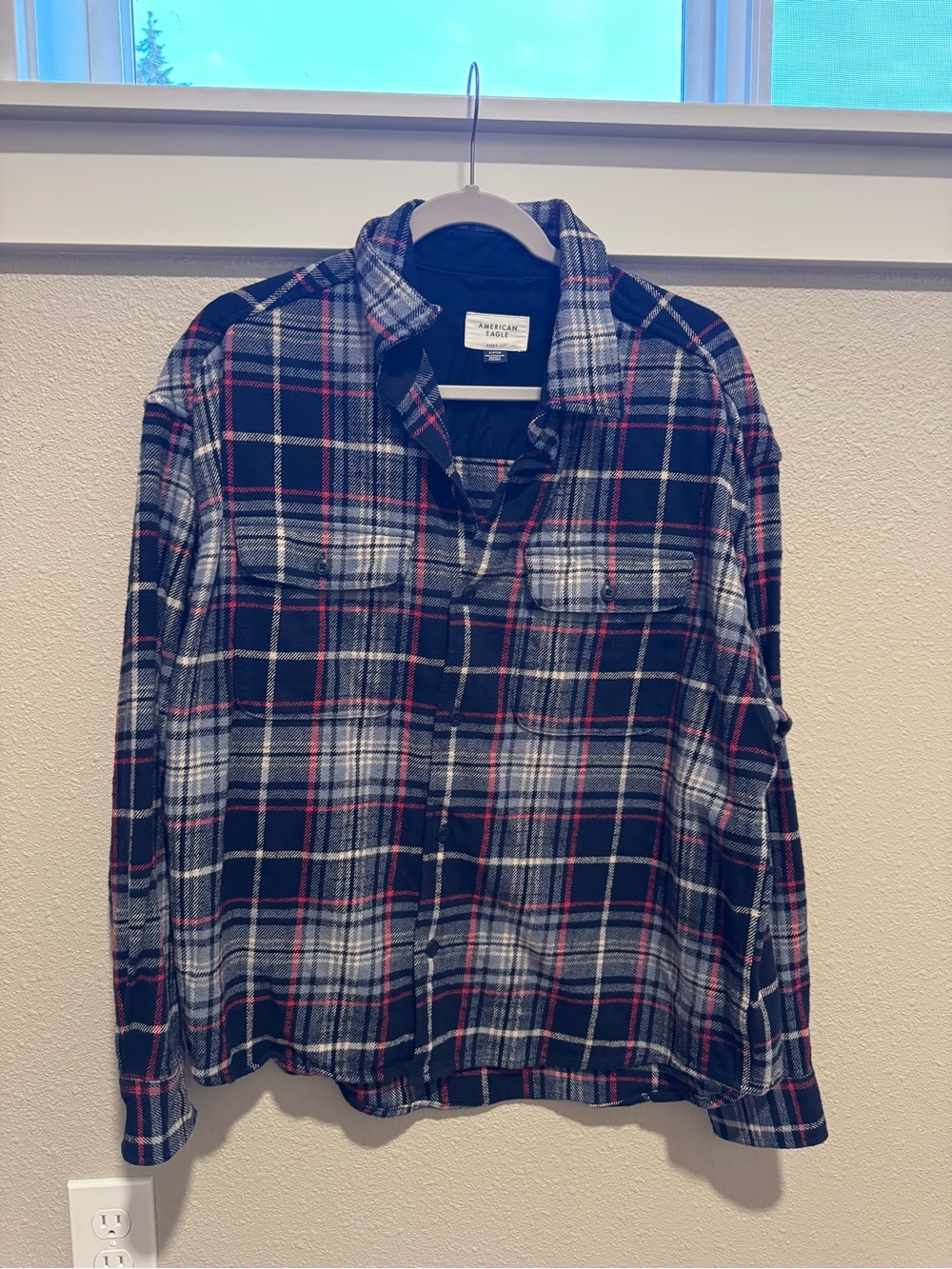Men American eagle flannel heavy weight size small